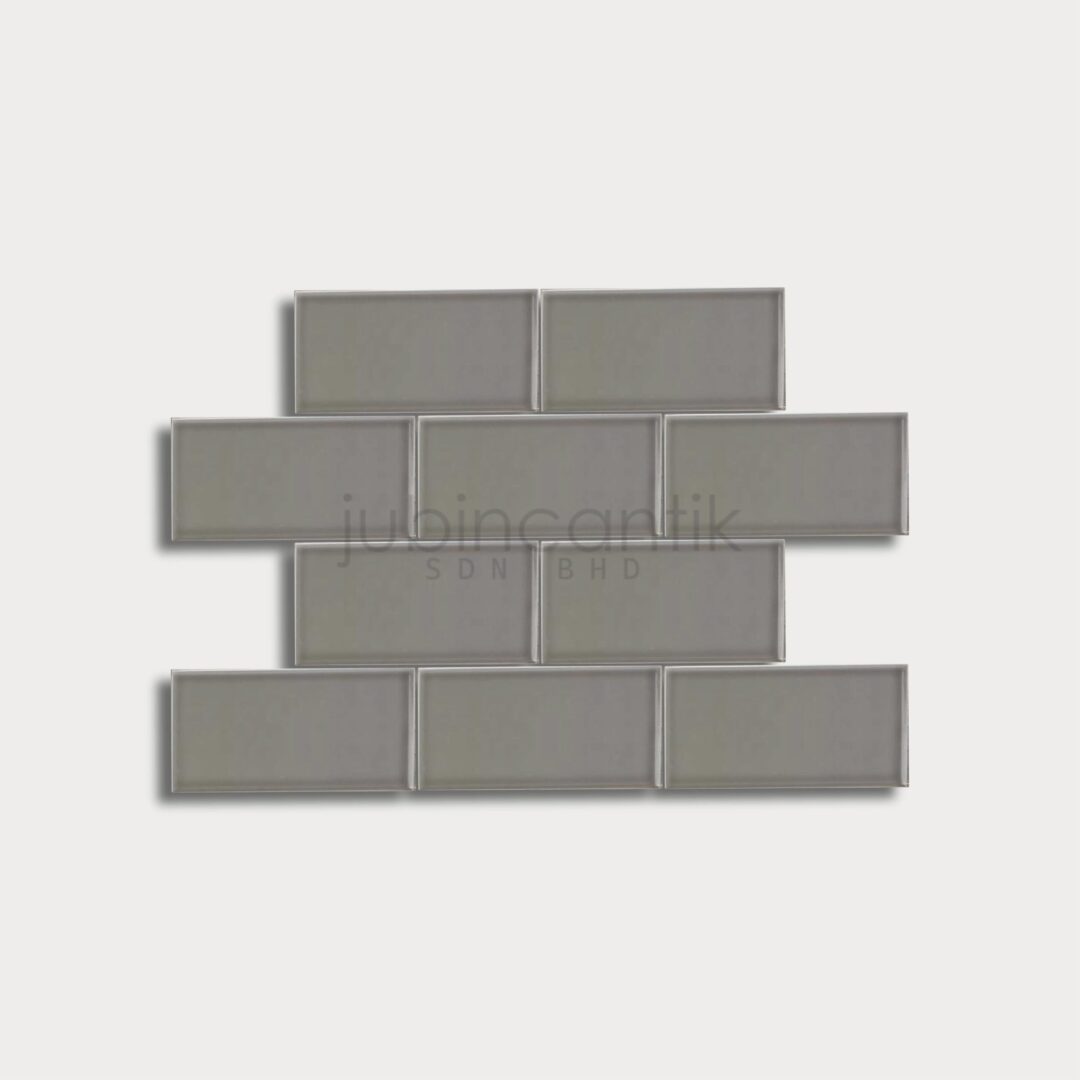 FLAT CHARCOAL -<br>SUBWAY TILE