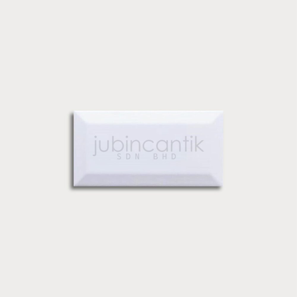 Subway Tile - White Bevel 100 x 200 (1)