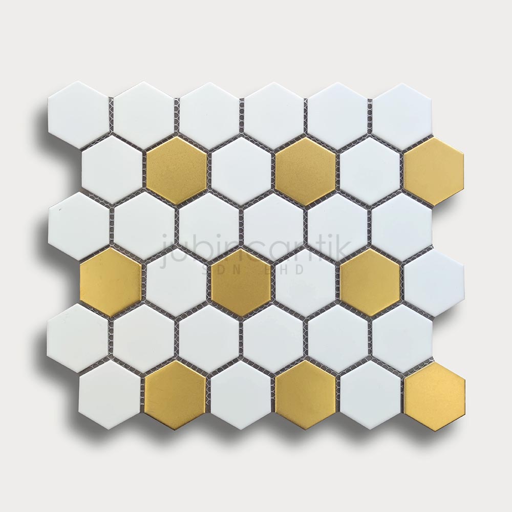 HEX MEDIUM WHITE GOLD - MOSAIC