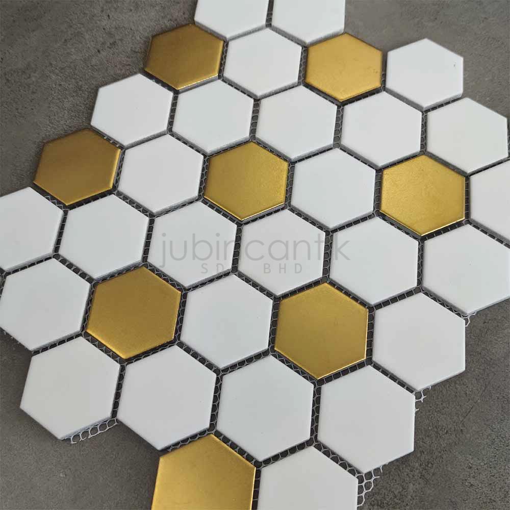 HEX MEDIUM WHITE GOLD - MOSAIC