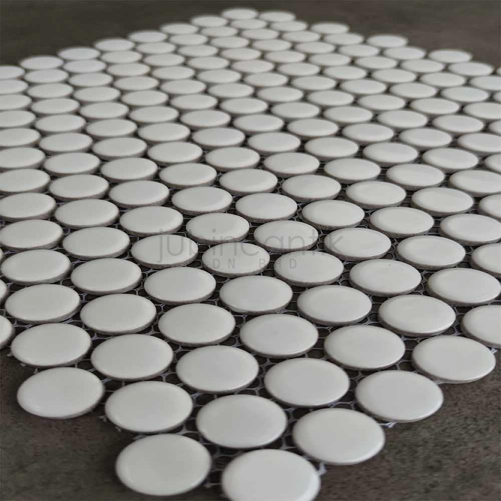 PENNY ROUND WHITE -<br>MOSAIC