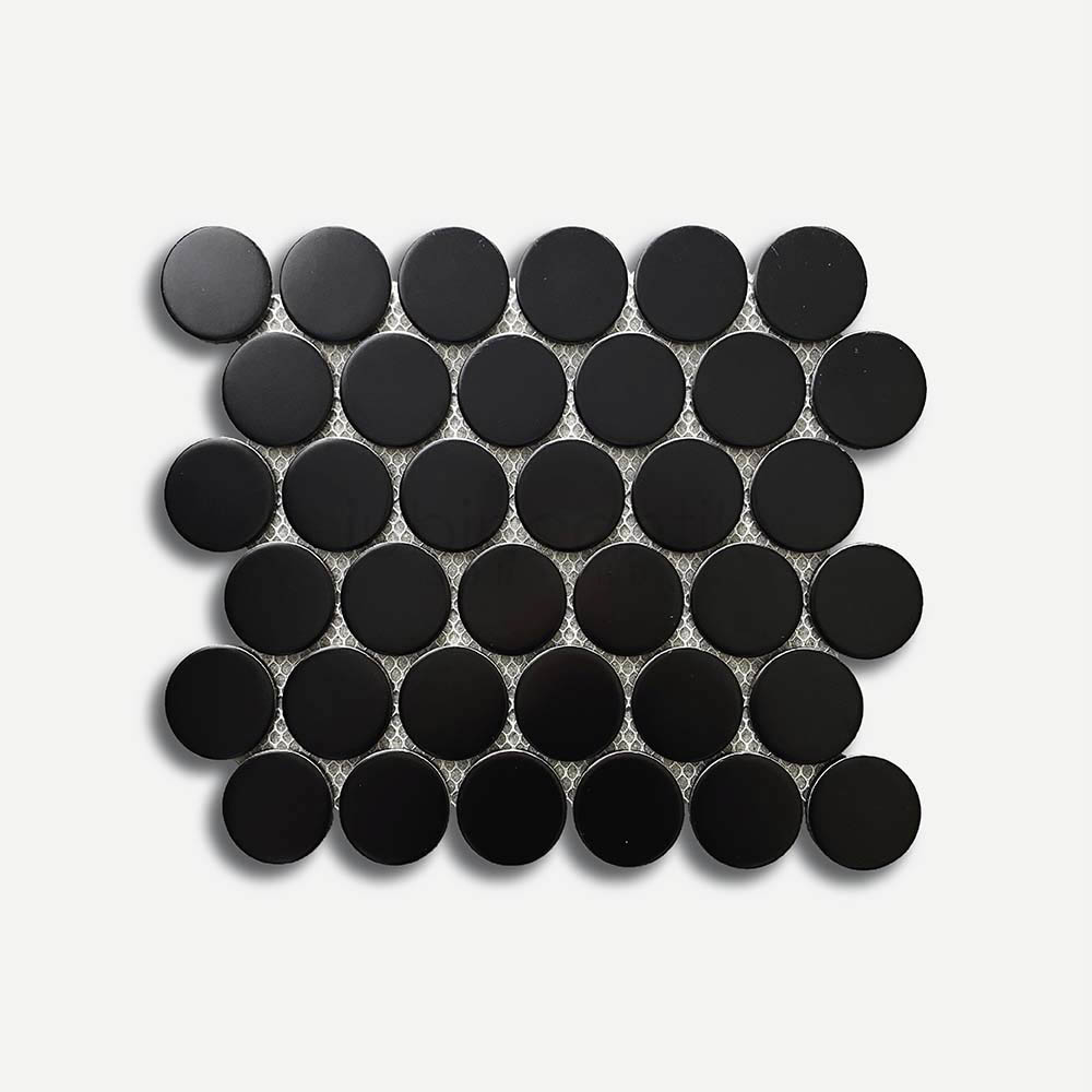 PENNY ROUND XXL BLACK - MOSAIC