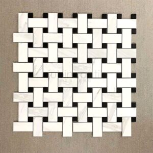 Basketweave XL Carrara Mosaic (2)